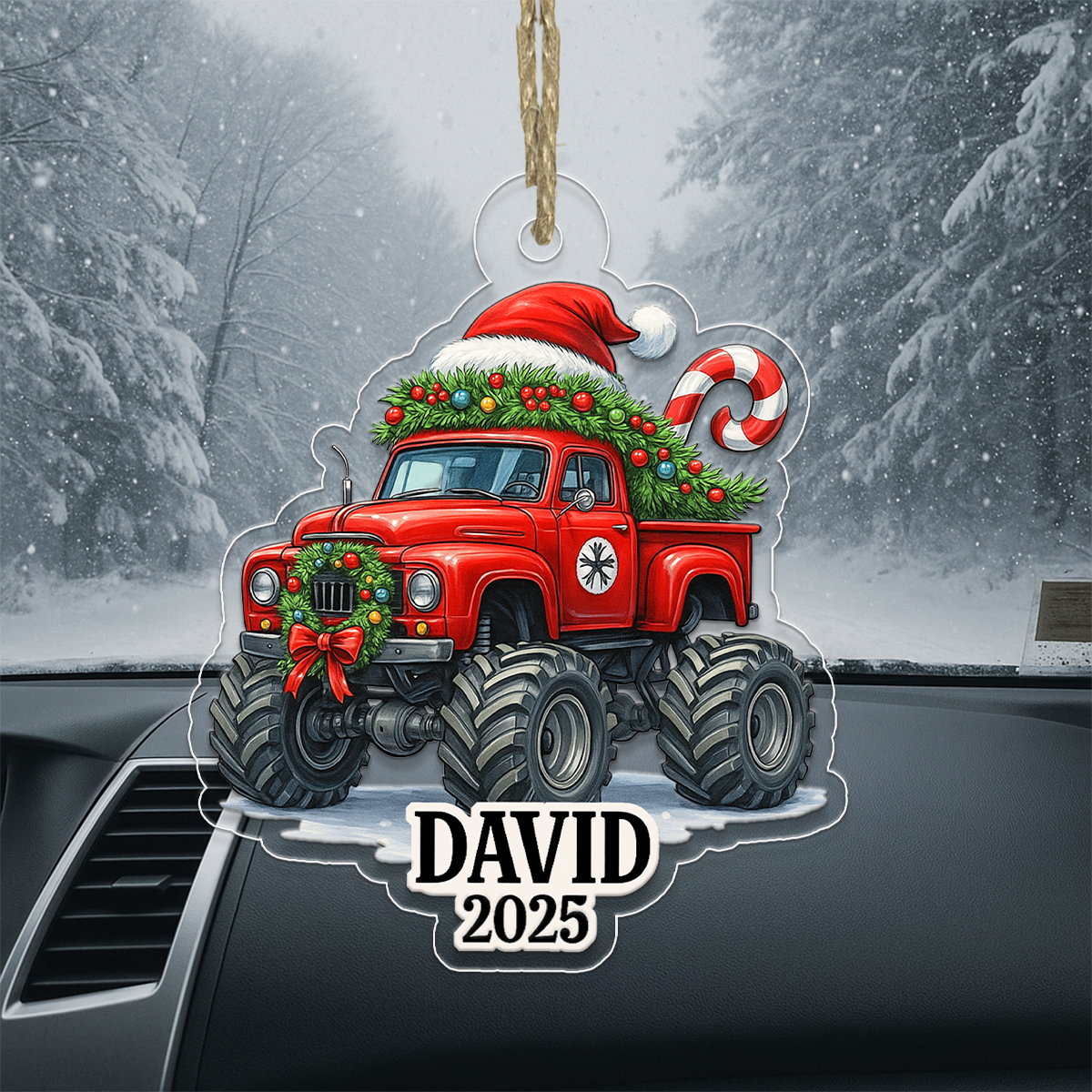 Custom Name Monster Truck Car