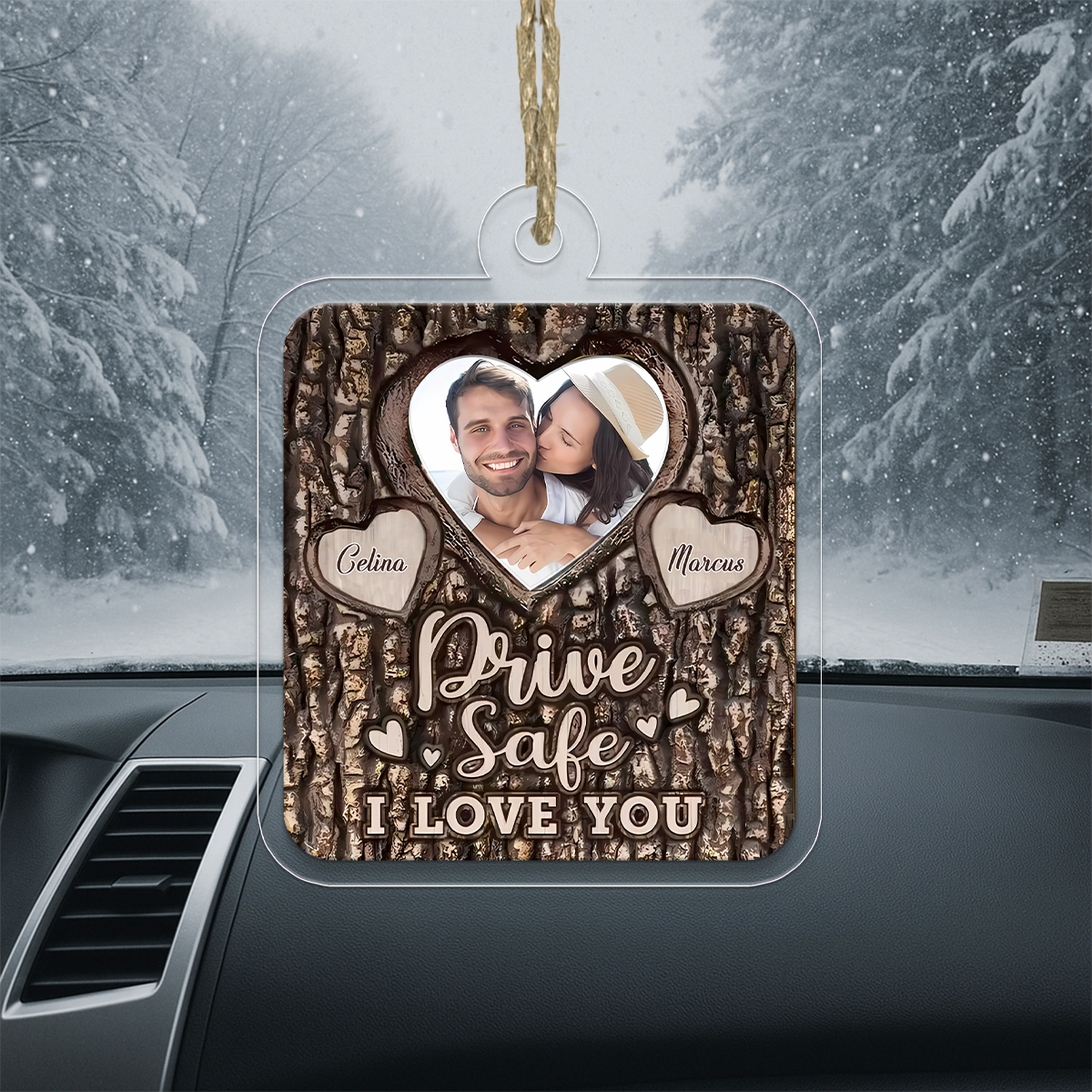 Custom Photo Couple Drive Safe