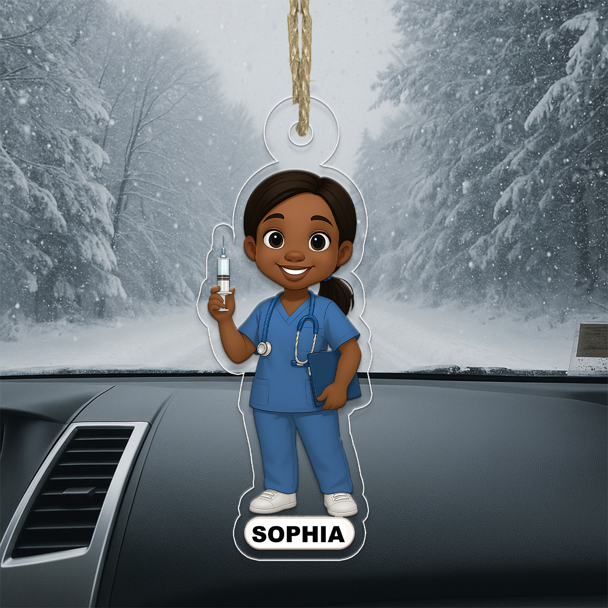 Personalized Photo Nurse Doctor Cartoon Design