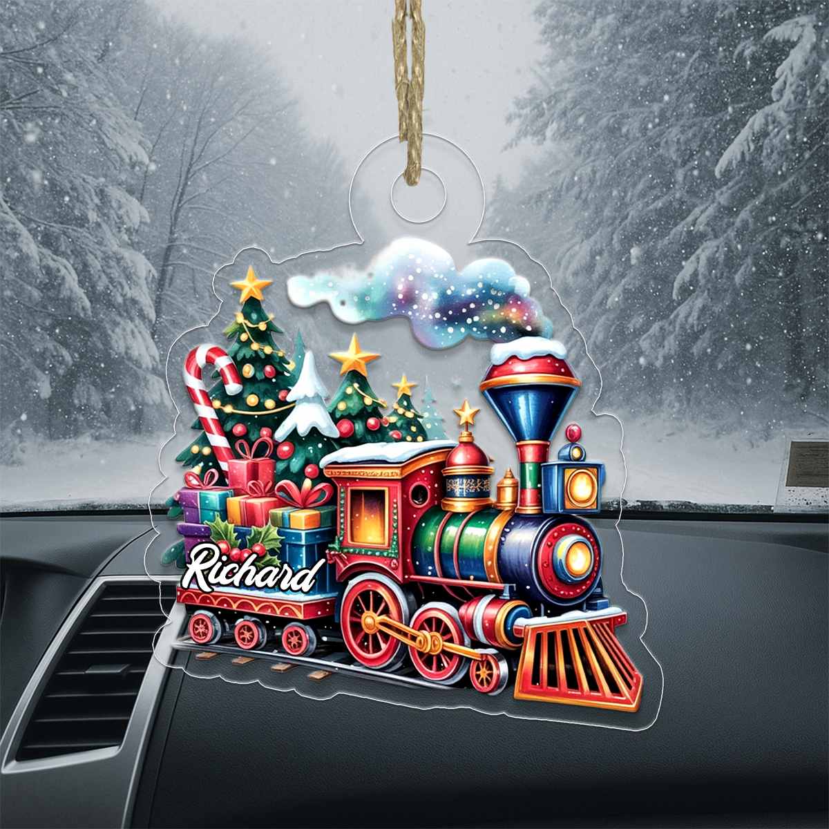 Custom Name Train Christmas