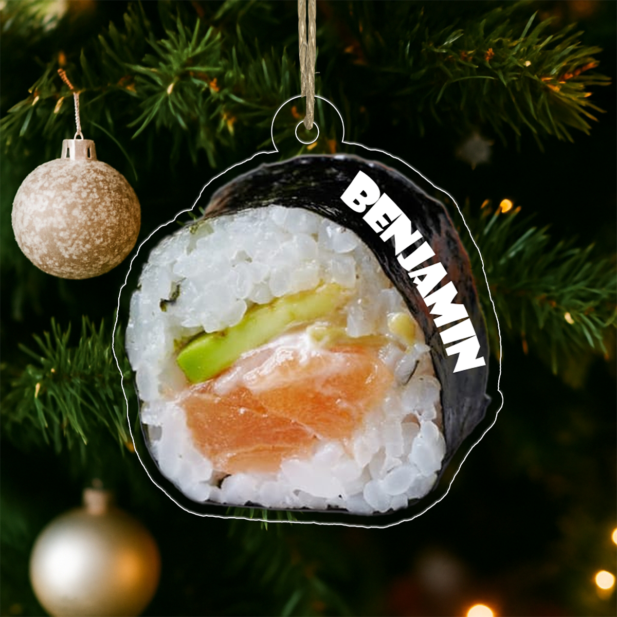 Custom Name Sushi Christmas 1