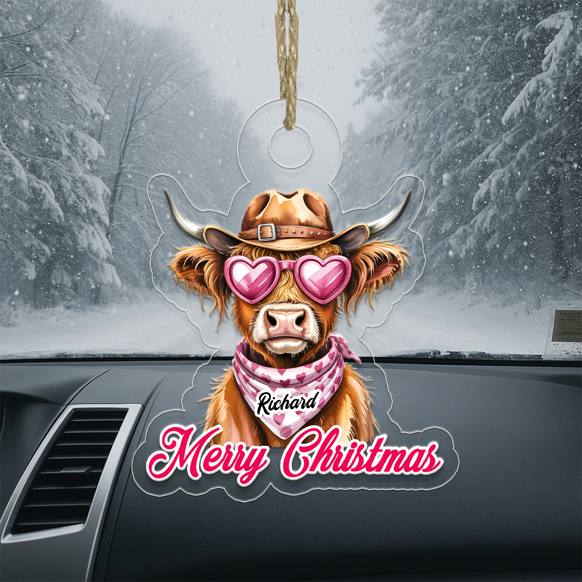 Custom Name Highland For Cowgirl