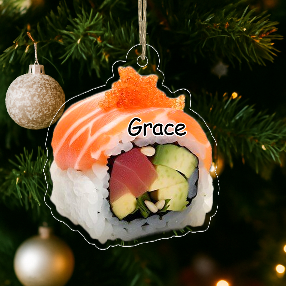 Custom Name Sushi Christmas 3