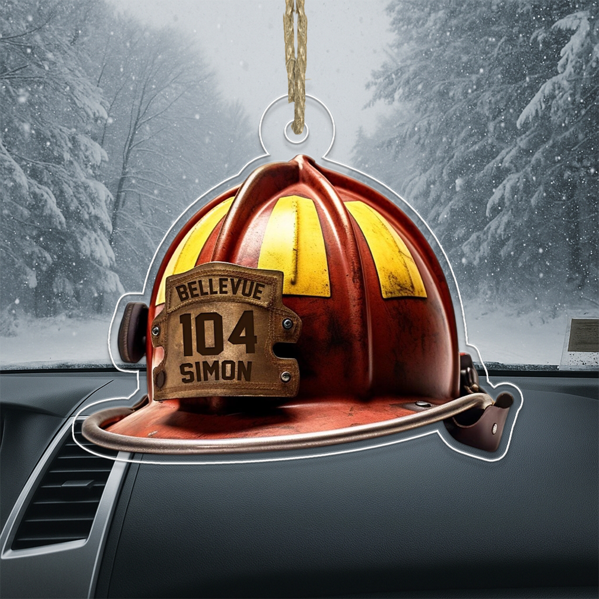 Custom Name Fireman's Helmet
