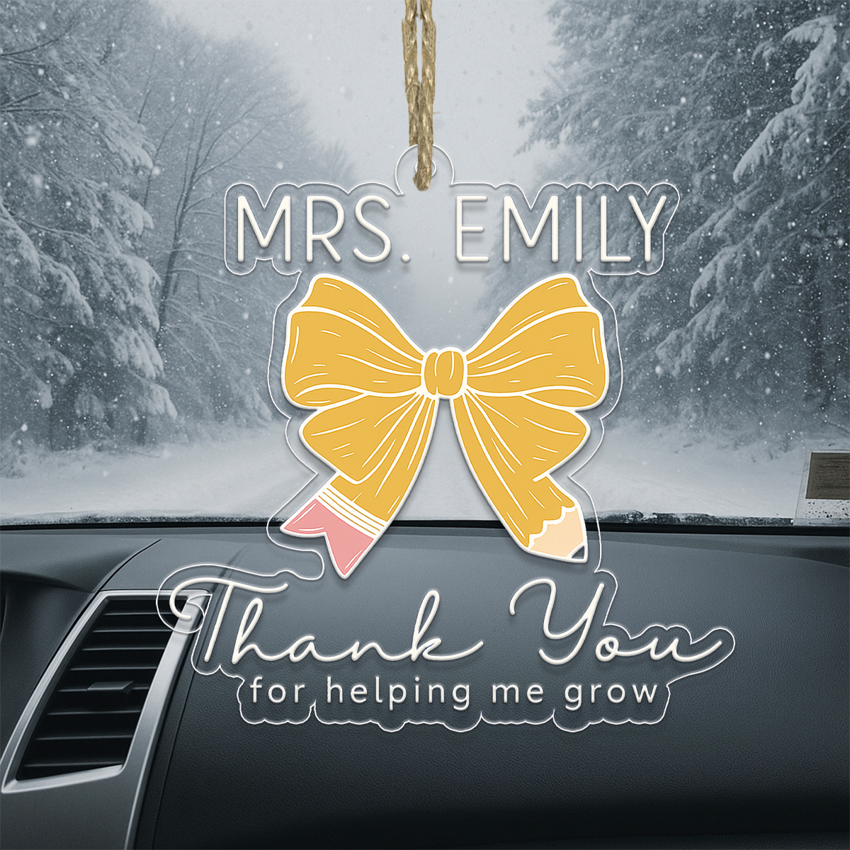 Personalized Teacher Appreciation Ornament