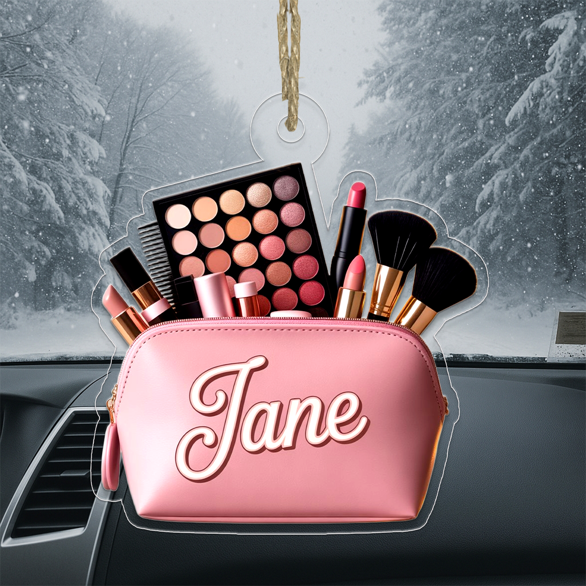 Personalized Makeup Ornament, Custom Beauty Ornament, Christmas Ornament for Makeup Lover, Cosmetologist Gift, Unique Holiday Keepsake