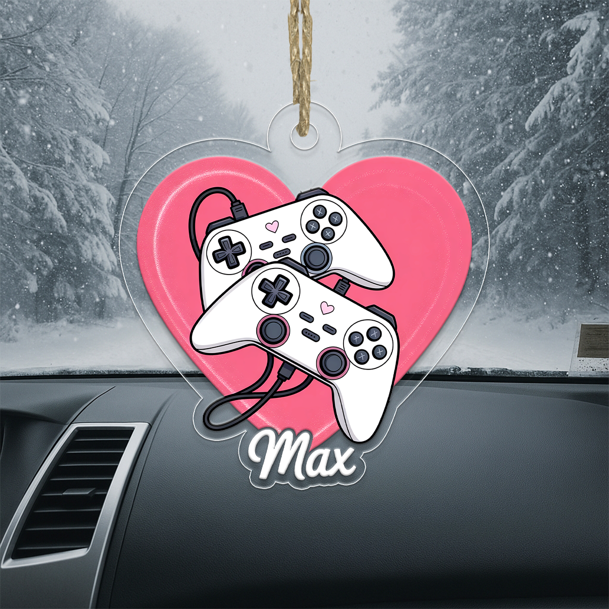 Personalized Video Game Lover Ornament, Custom Christmas Ornament for Gamer, Funny Gaming Gift, Custom Gaming Gift for Him Her