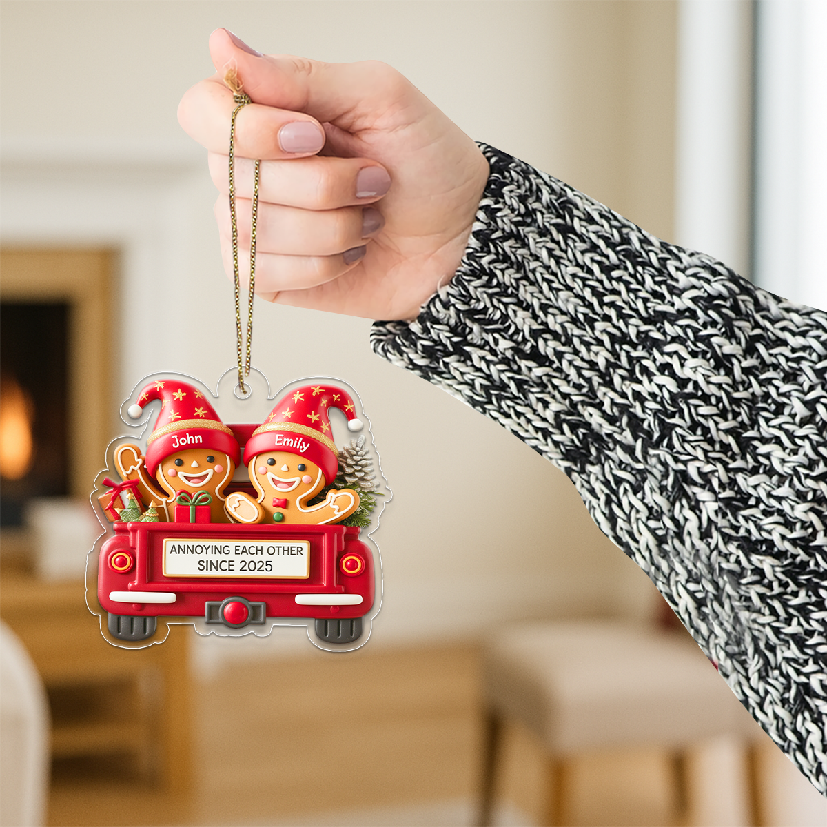 Gingerbread Couple In Truck2