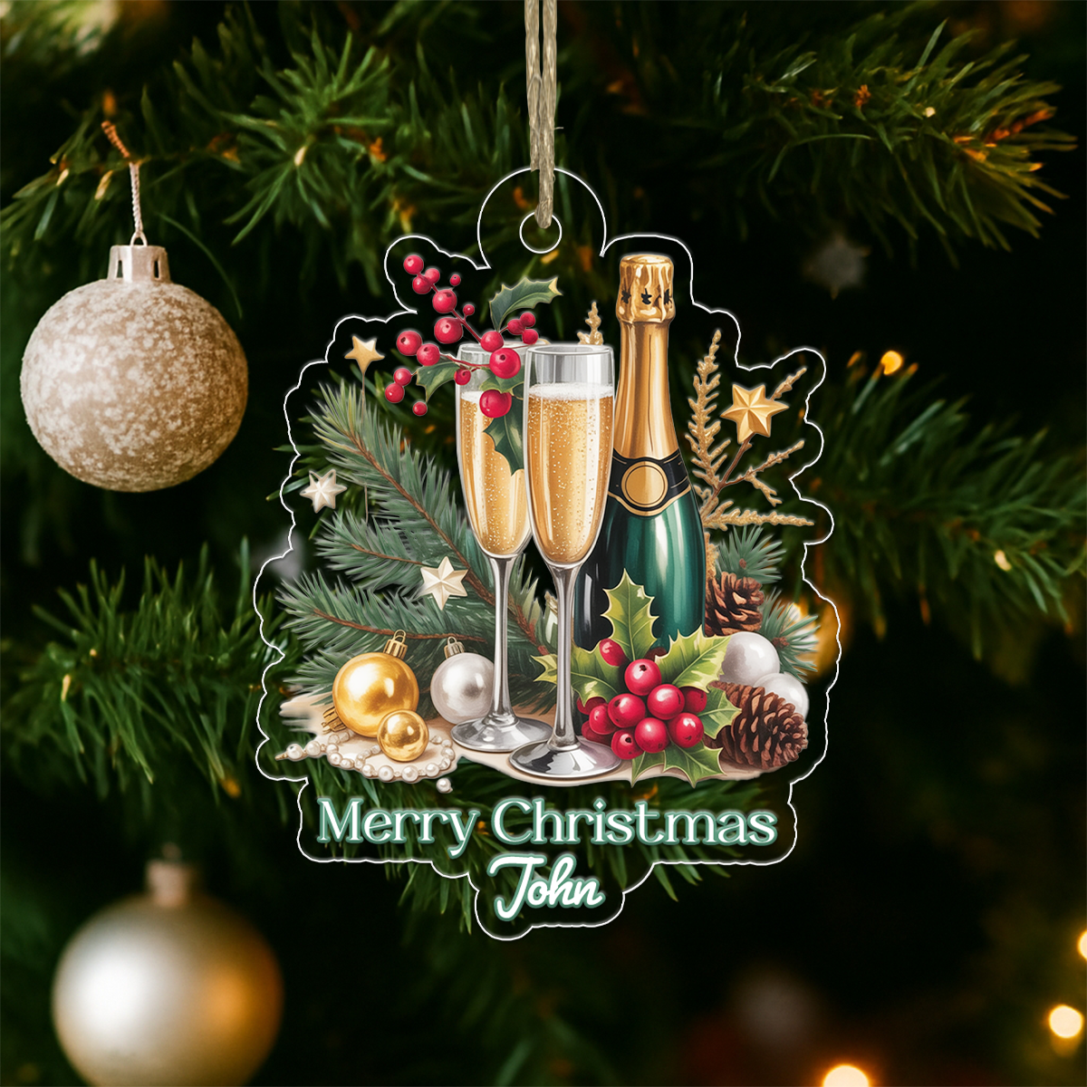 Custom Name Champagne Drink Lover