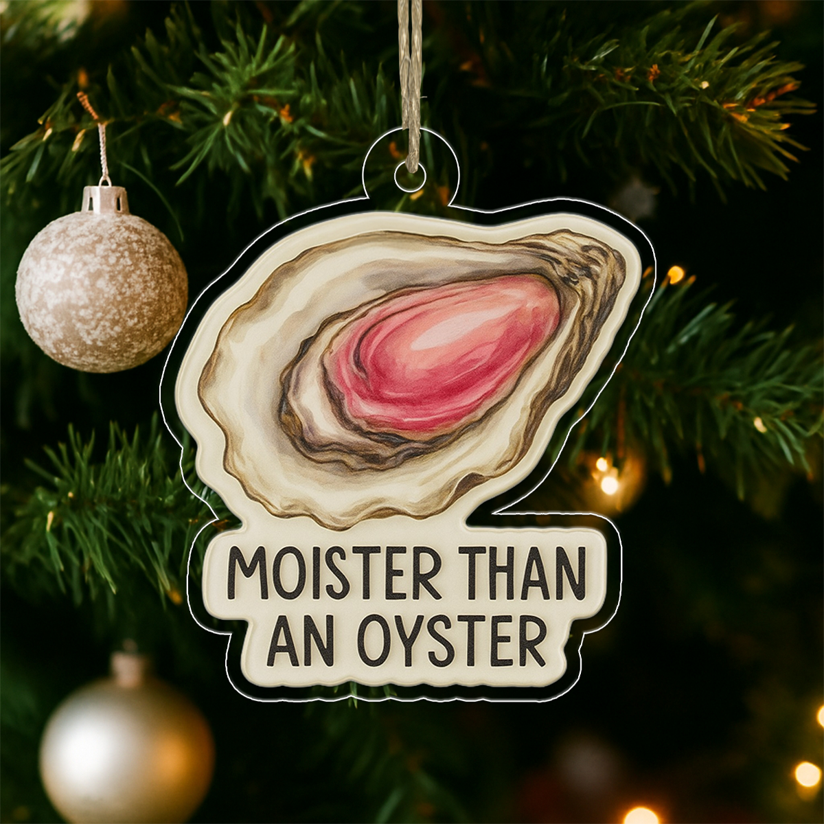 Personalized Moister Oyster Ornament