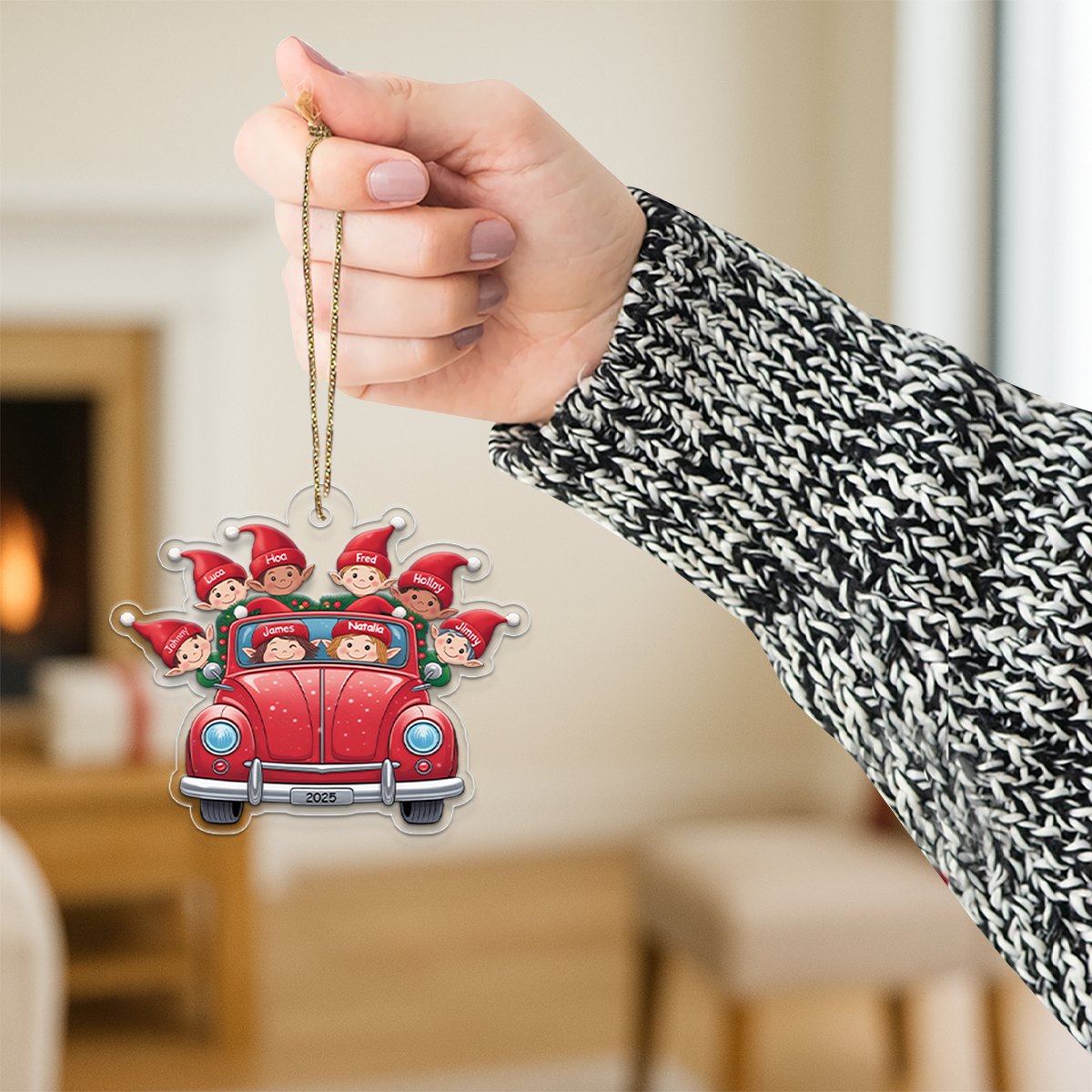Personalized Custom Wood Ornament - Gift For Car Lovers