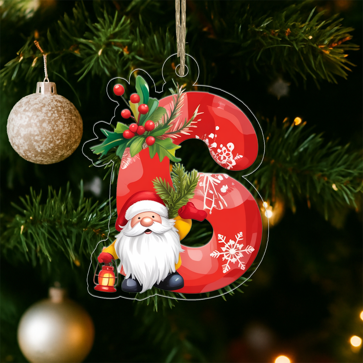 Letter G Acrylic Ornament 1 Acrylic Ornament Christmas Gift