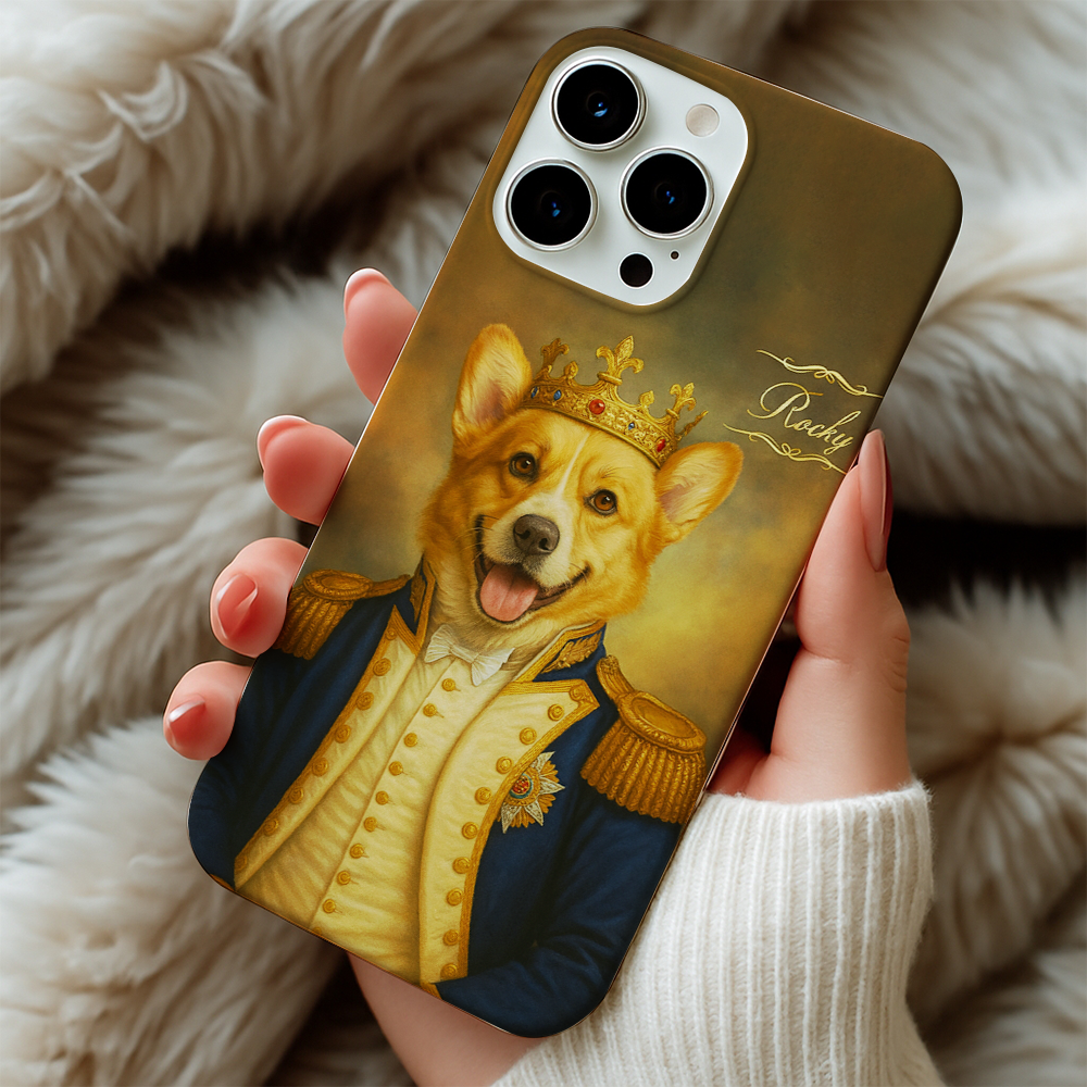 Custom Photo Great Captain Dog Phone Case Gift For Dog Lovers