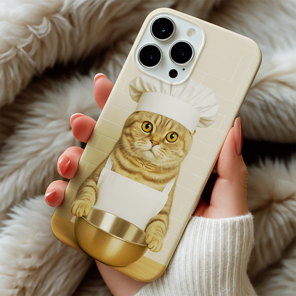 Custom Photo Cat Chef Phone Case Gift For Cat Lovers