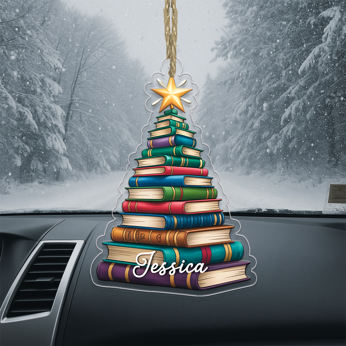 Custom Name Christmas Gift for Book Lovers, Teachers