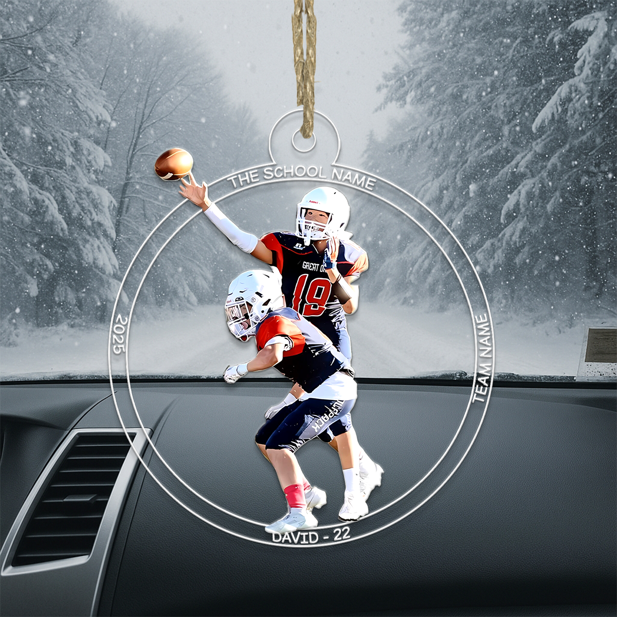 Custom Photo Football Player For Team
