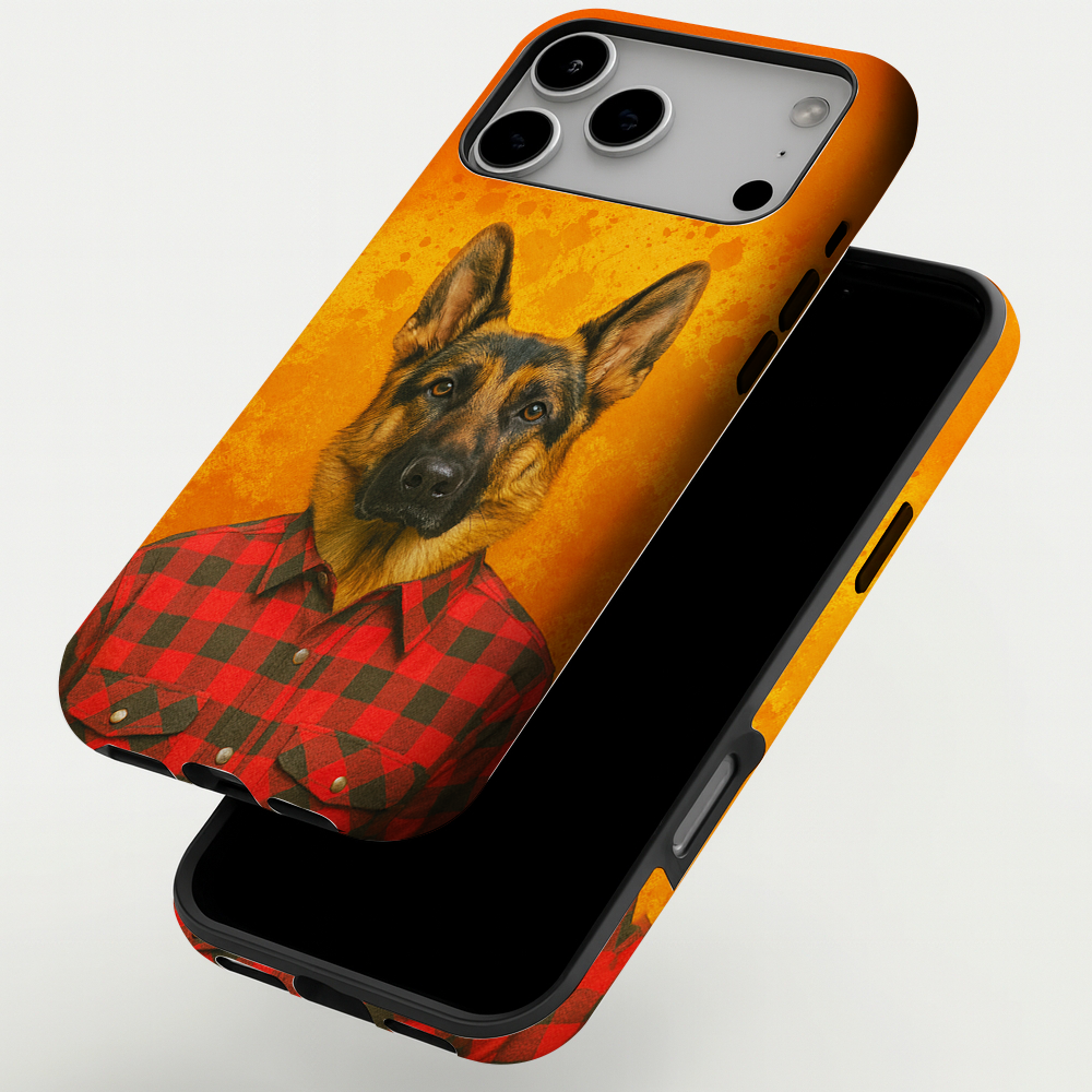 Custom Photo Dog In Red Shirt Phone Case Gift For Dog Lovers