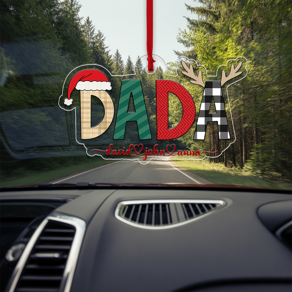 Custom Name Kids Dada For Dad Xmas