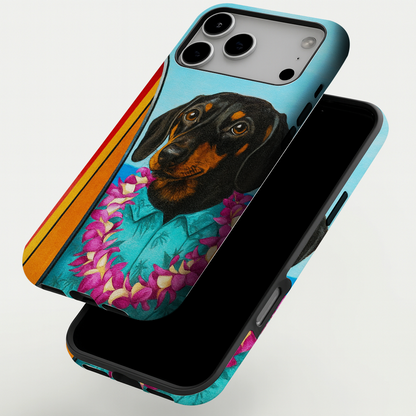 Custom Photo Surfer Dog Phone Case Gift For Dog Lovers