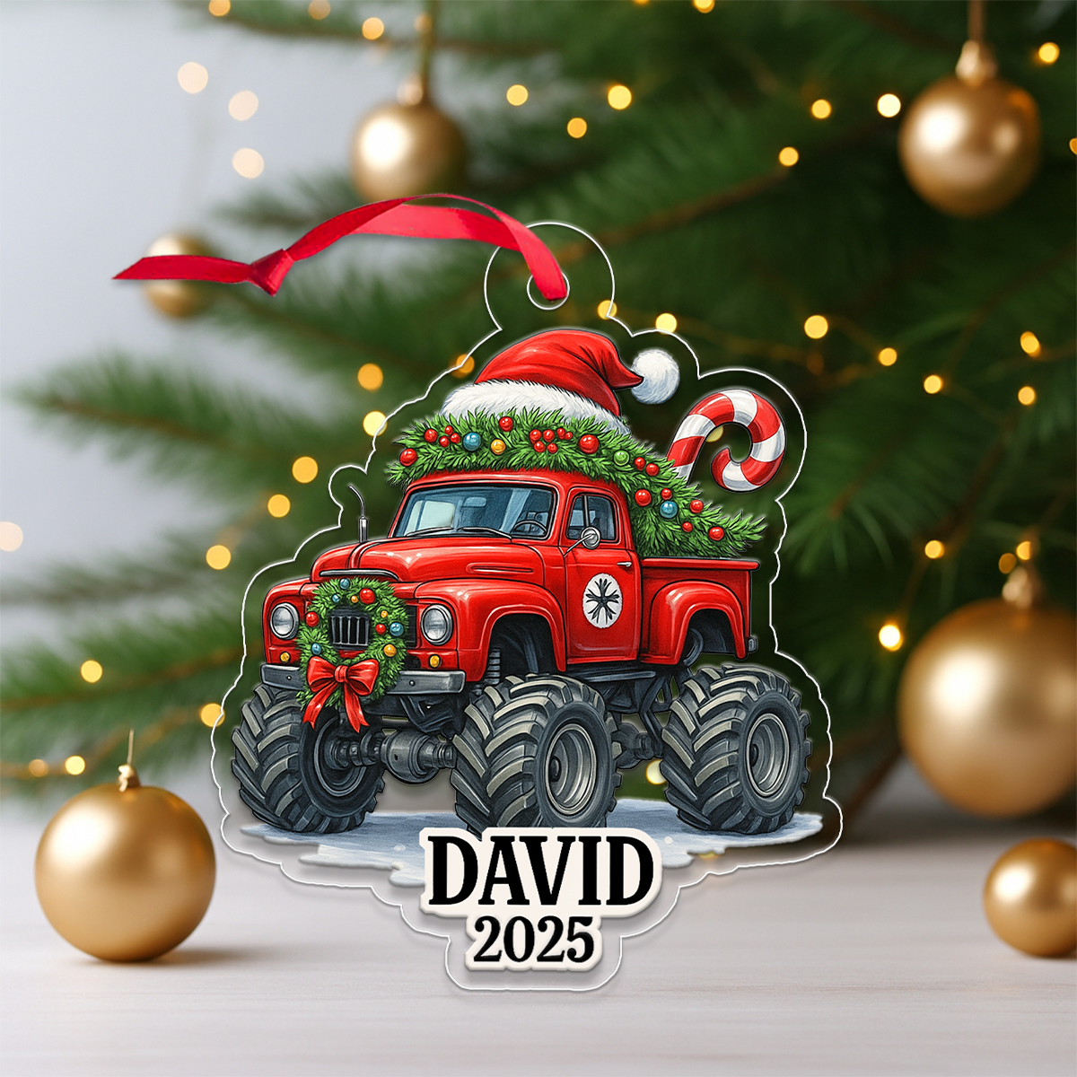 Custom Name Monster Truck Car