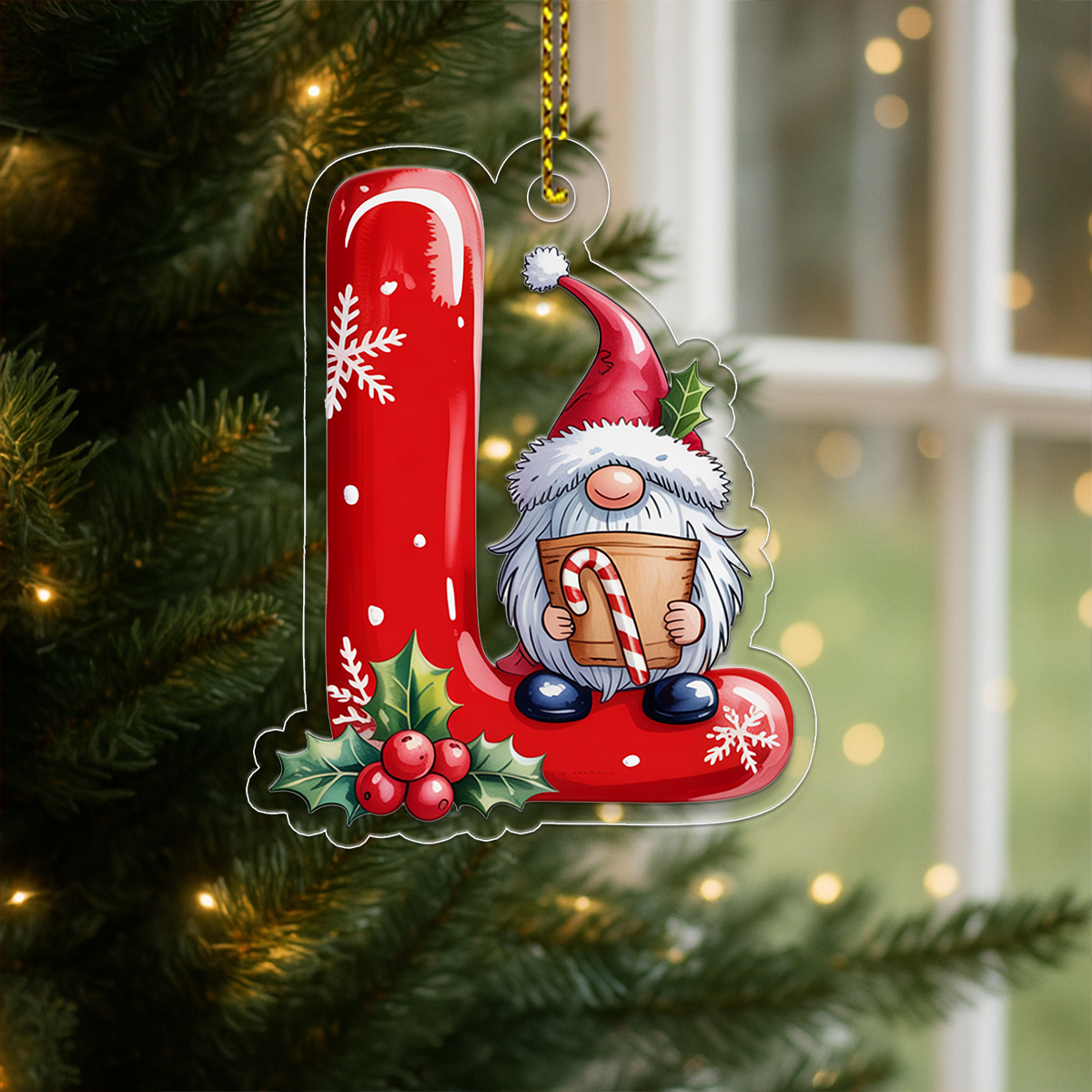 Letter L Acrylic Ornament Acrylic Ornament Christmas Gift