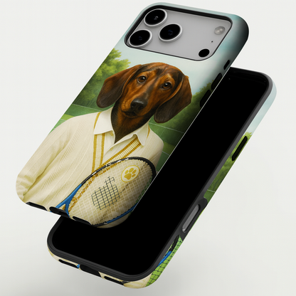 Custom Photo Tennis Player Dog Phone Case