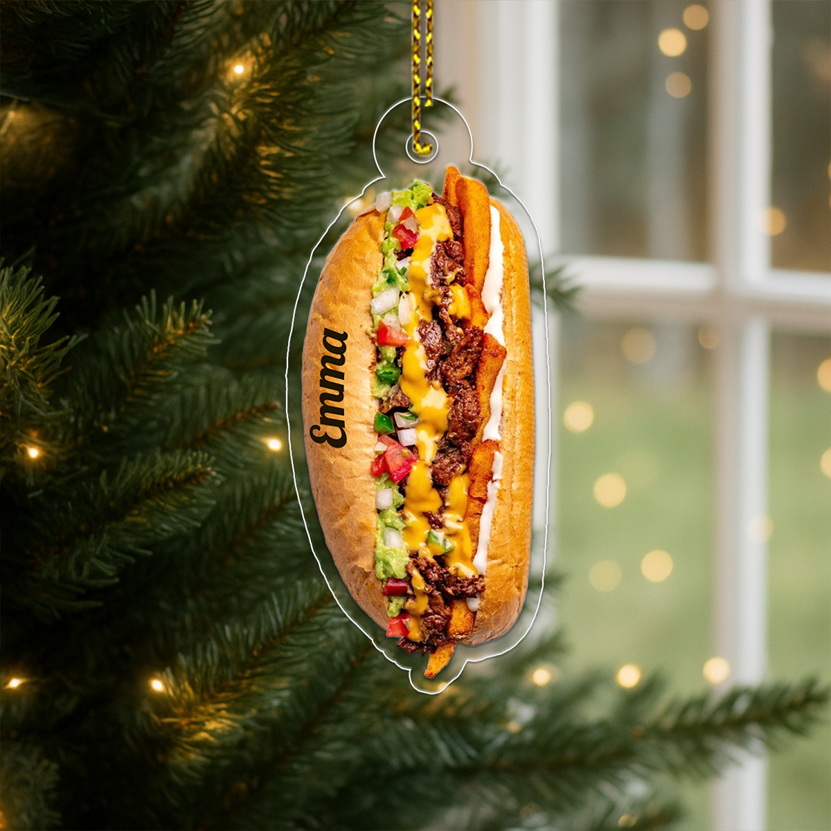 Cheesesteak Xmas Food Lover Acrylic Ornament Christmas Gift