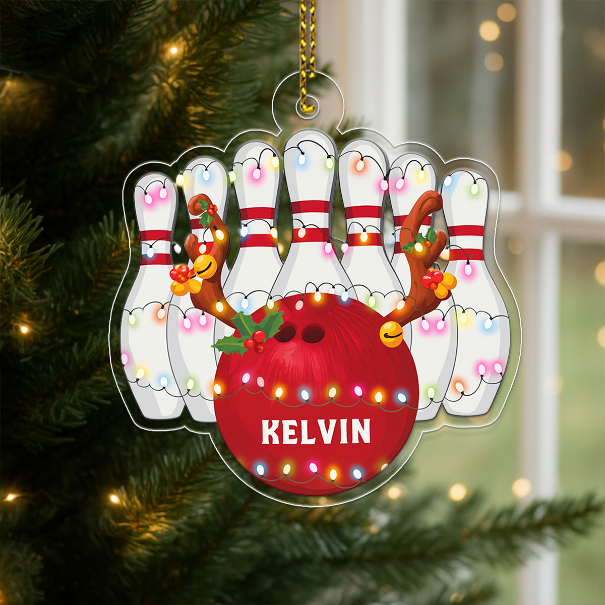 Custom Name Bowling Christmas2