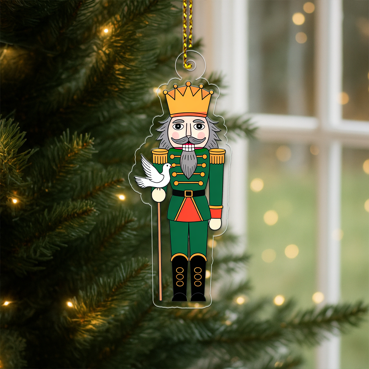 Nutcracker Bird Acrylic Ornament Christmas Gift
