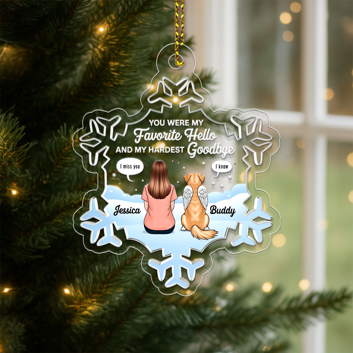 Personalized Pet Christmas Memorial Sympathy Gifts For Dogs