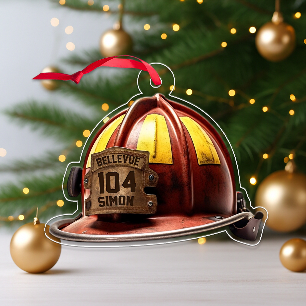 Custom Name Fireman's Helmet