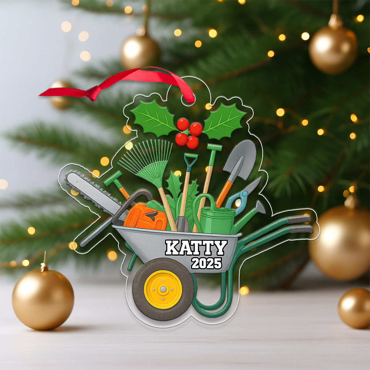 Custom Name Gardening Christmas,  Garden Uniform Tools