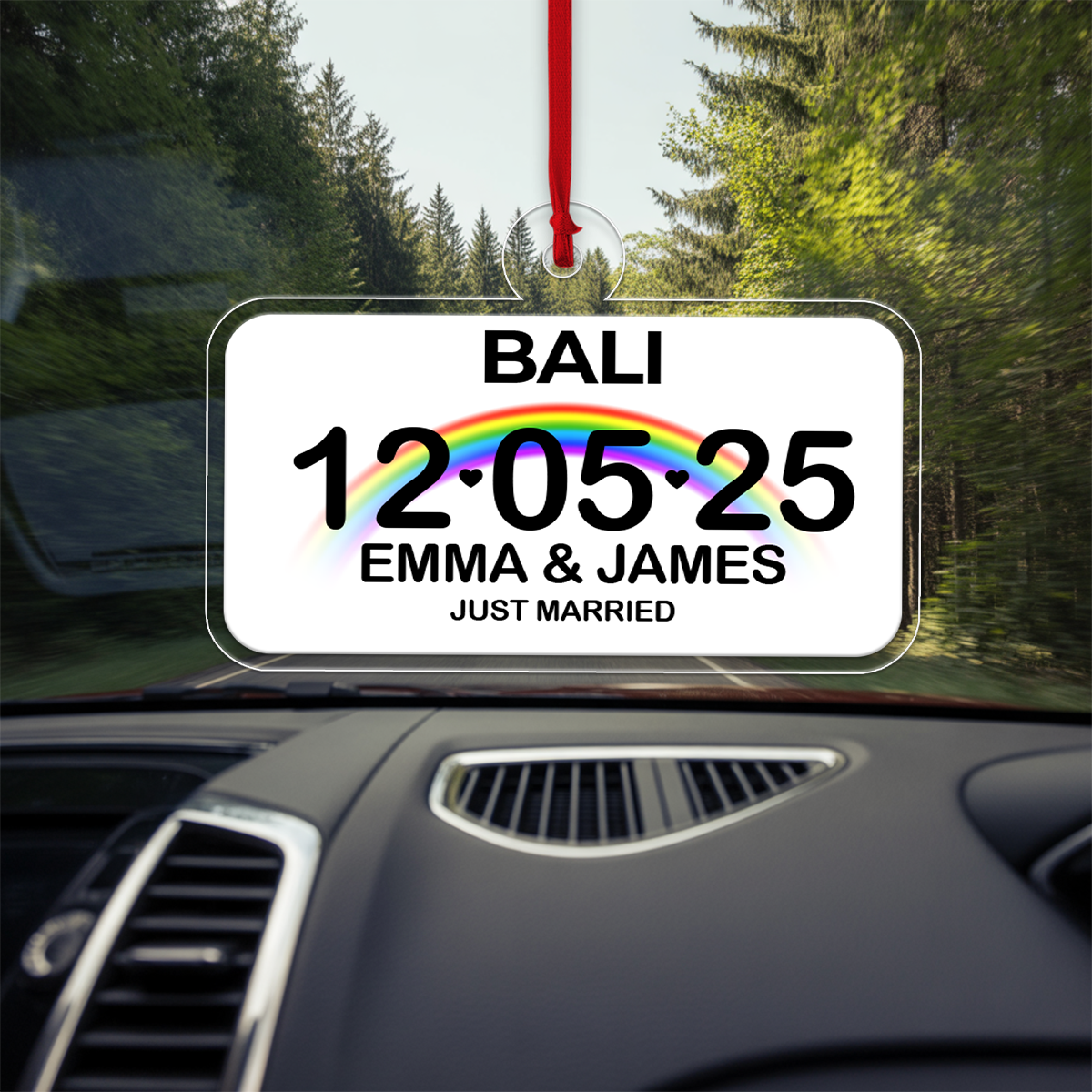 Custom Name Couple Just Married