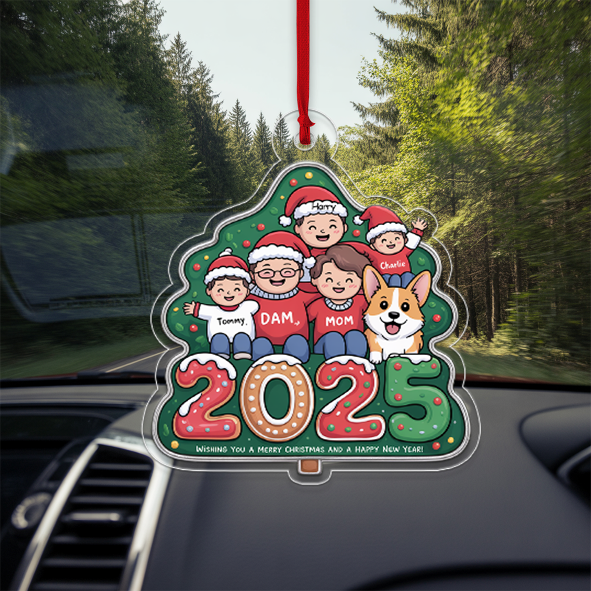 Making Memories Christmas Time - Family Personalized Custom Ornament