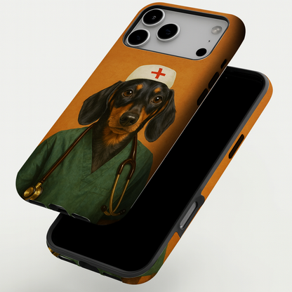 Custom Photo Nurse Dog Phone Case Gift For Dog Lovers