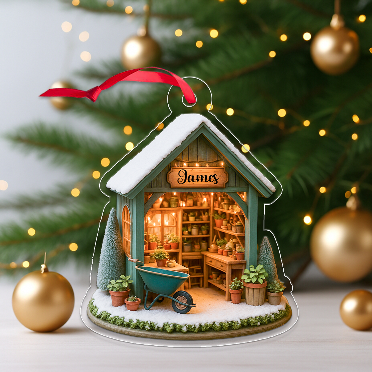 Custom Name Gadener Christmas