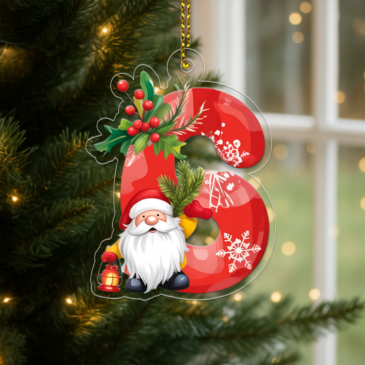 Letter G Acrylic Ornament 1 Acrylic Ornament Christmas Gift