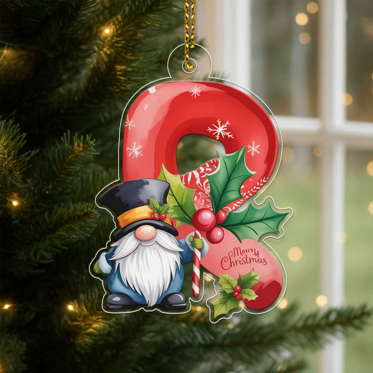 Ornament Christmas Initial Letter R Acrylic Acrylic Ornament Christmas Gift