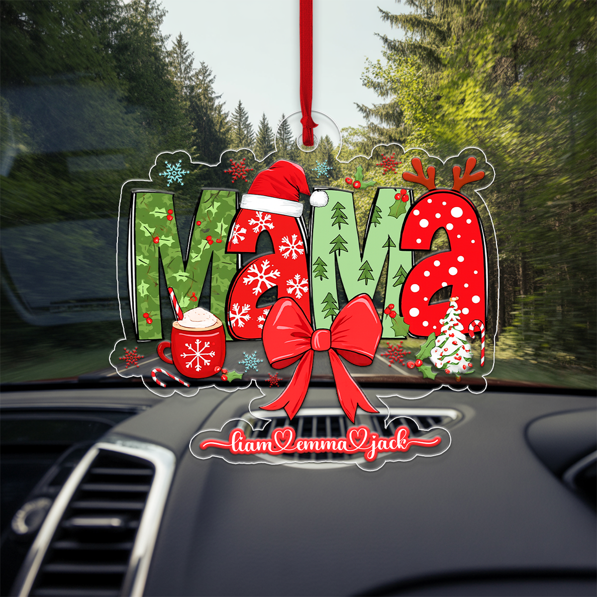 Custom Name Mama Christmas