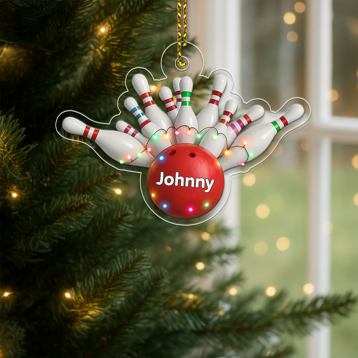Custom Name Bowling Christmas