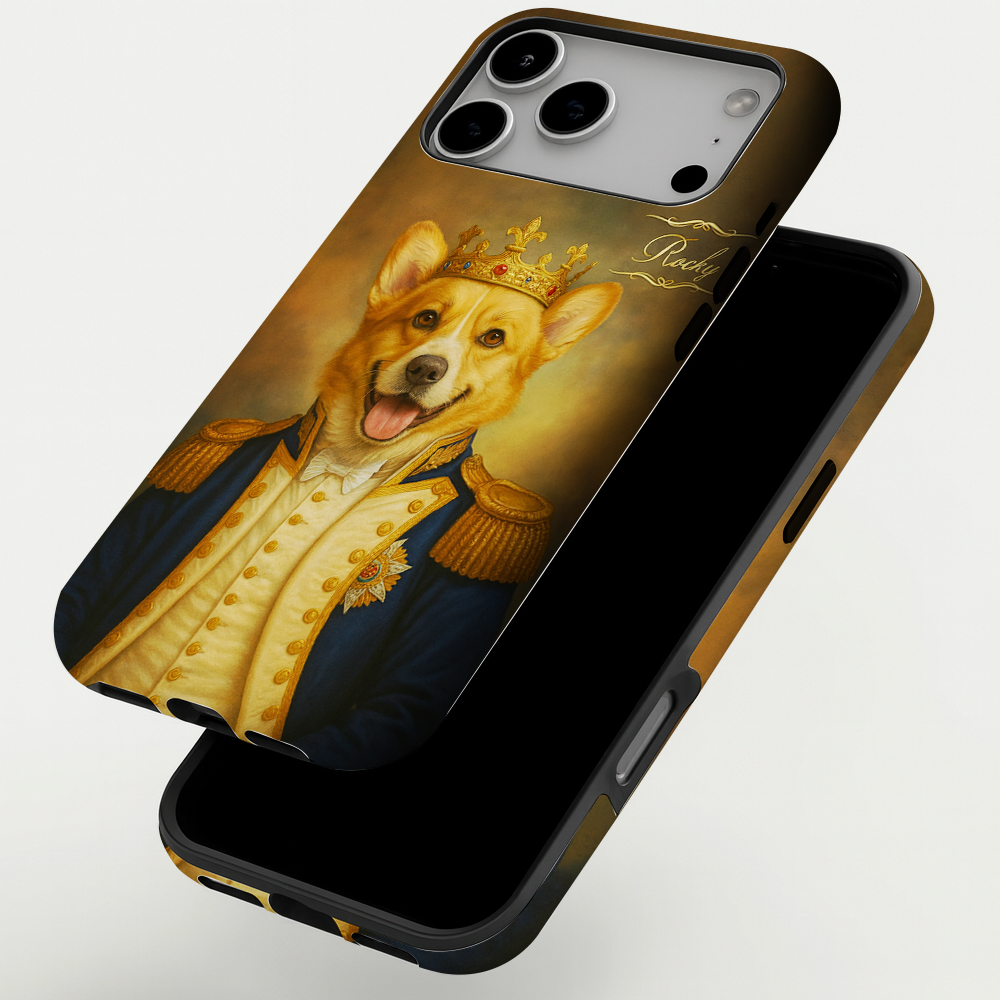 Custom Photo Great Captain Dog Phone Case Gift For Dog Lovers