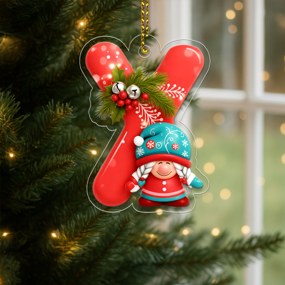 Christmas Initial Letter Y Ornament Acrylic Ornament Christmas Gift