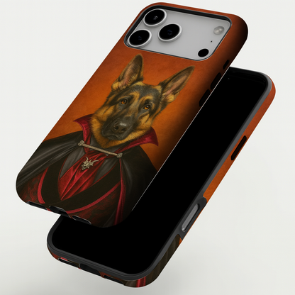 Custom Photo Vampire Dog Phone Case Gift For Dog Lovers