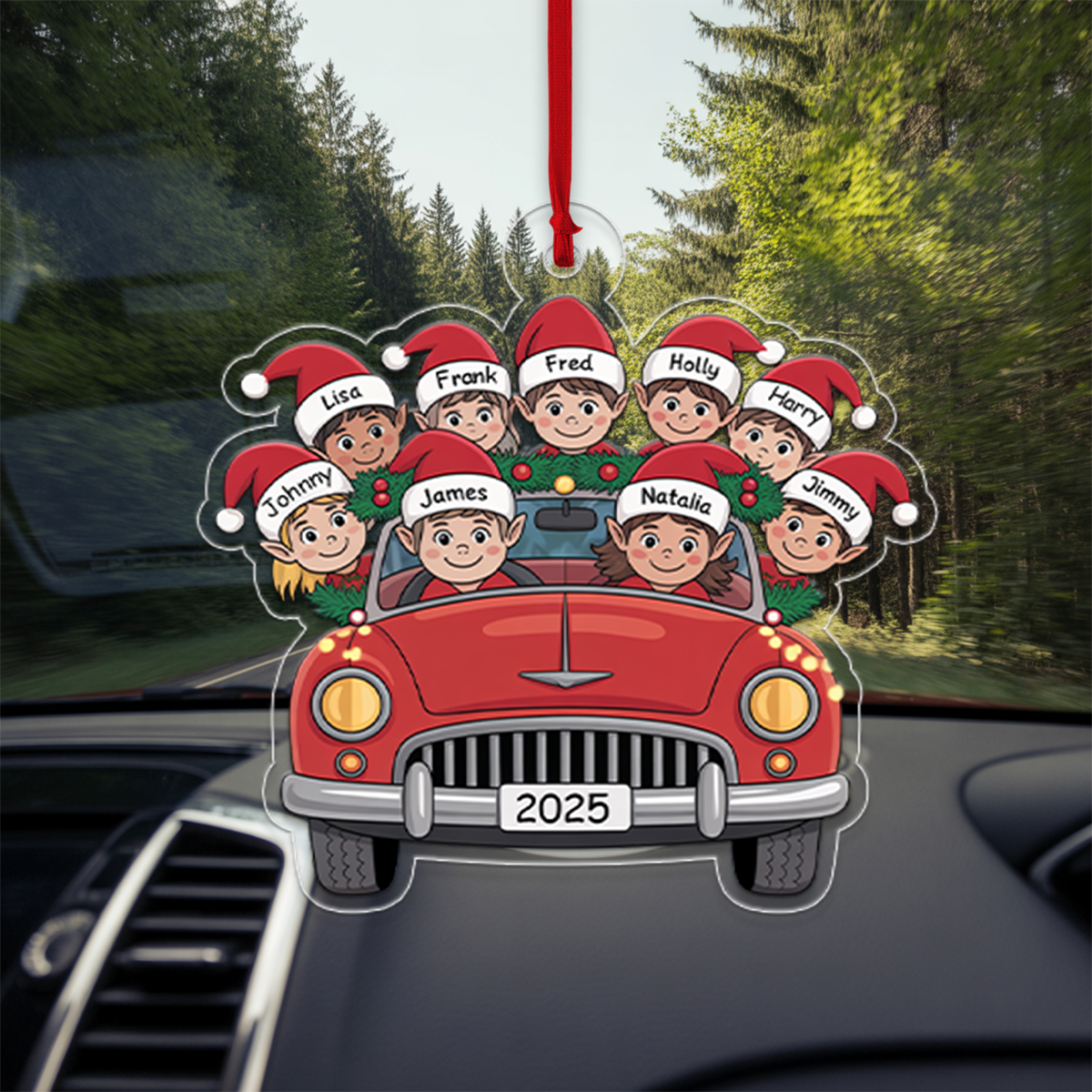 Personalized Custom Wood Ornament - Gift For Car Lovers2