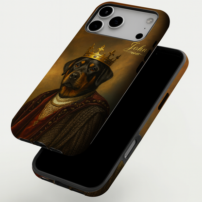 Custom Photo Crown King Dog Phone Case Gift For Dog Lovers
