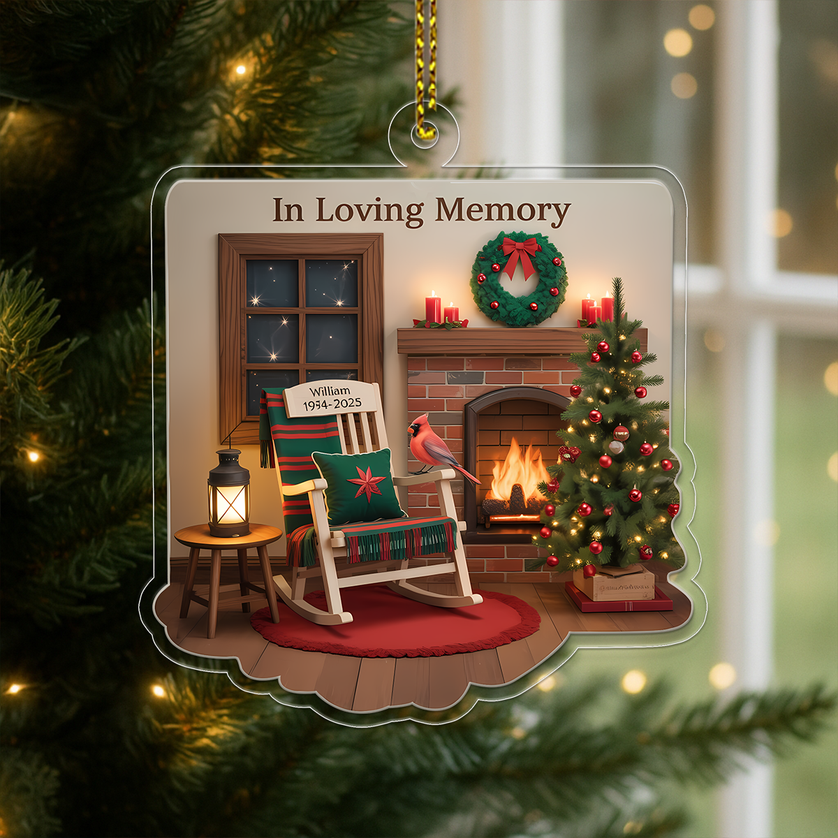Personalized Memorial Sympathy Gifts Acrylic Ornament Christmas Gift