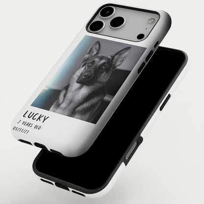 Custom Photo Polaroid Film Phone Case Gift For Dog Lovers