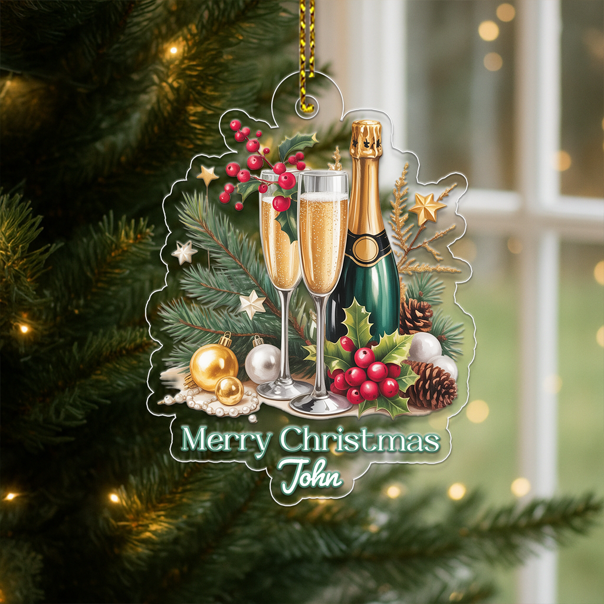 Custom Name Champagne Drink Lover