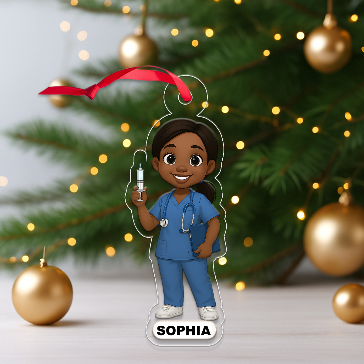 Personalized Photo Nurse Doctor Cartoon Design