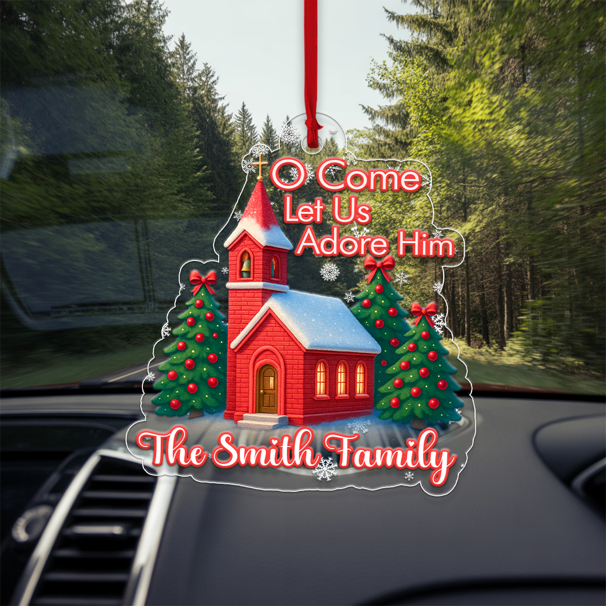 Custom Name Church Christmas